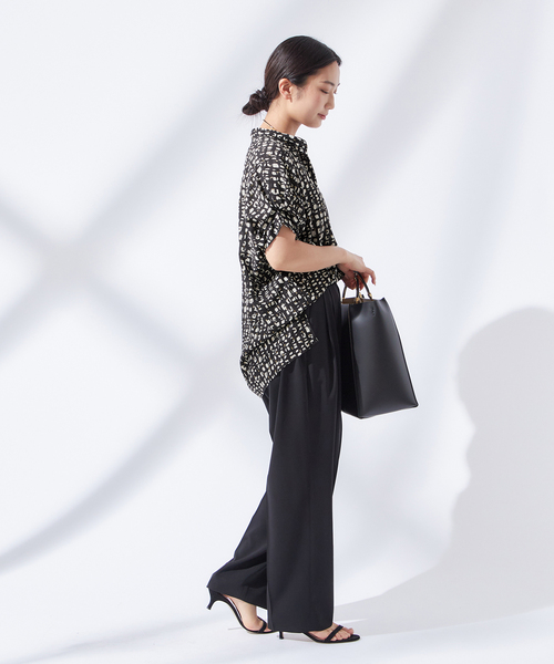 journal standard L'essage（ジャーナルスタンダードレサージュ）の「《追加3》DEVEAUX GOLDラメモノトーンシャツ（シャツ/ブラウス・レディース・ブラック/オートミール/ブラック系その他・FREE）」の13枚目の写真