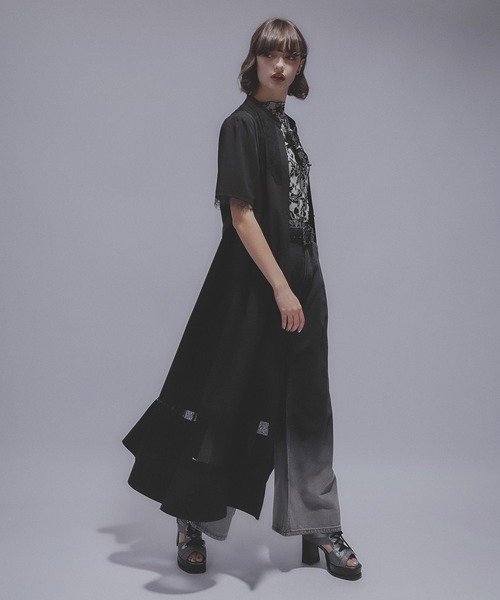 HARE ワンピース HARE（ハレ）の「プリーツシアーキリカエワンピース(HARE