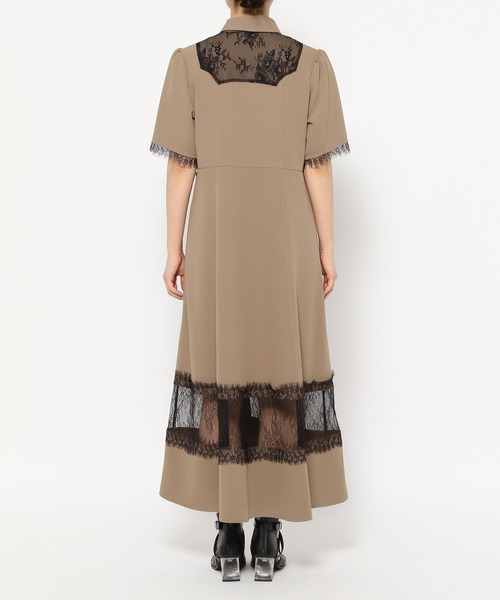 HARE ワンピース　シシュウ　レース エリ2WAYレースワンピース(HARE)（ワンピース）｜HARE（ハレ）の