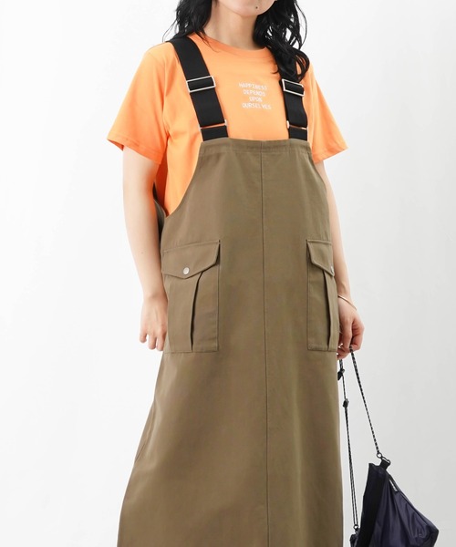 LUCA/LADY LUCK LUCA(ルカ/レディラックルカ)の「LC/LLL ワークサロペットワンピース(サロペット/オーバーオール・レディース・ベージュ/カーキ/ブラック・FREE)」の20枚目の写真