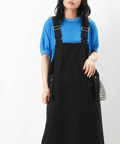LUCA/LADY LUCK LUCA(ルカ/レディラックルカ)の「LC/LLL ワークサロペットワンピース(サロペット/オーバーオール・レディース・ベージュ/カーキ/ブラック・FREE)」の15枚目の写真