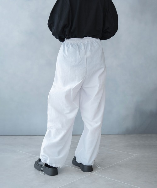 Asterellivi（アステレリビ）の「ウエストゴム ワイドパンツ（その他パンツ・レディース・ピンク/ホワイト/チャコールグレー/ブラック・M/L）」の21枚目の写真