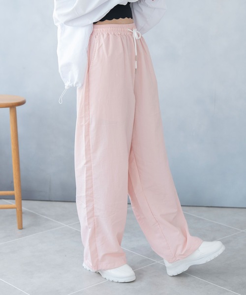 Asterellivi（アステレリビ）の「ウエストゴム ワイドパンツ（その他パンツ・レディース・ピンク/ホワイト/チャコールグレー/ブラック・M/L）」の12枚目の写真