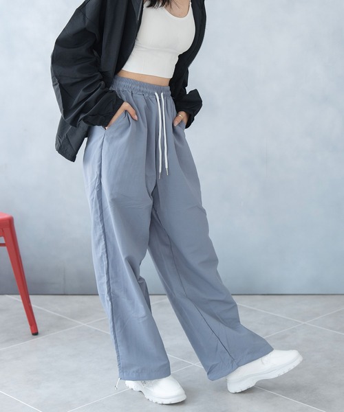 Asterellivi（アステレリビ）の「ウエストゴム ワイドパンツ（その他パンツ・レディース・ピンク/ホワイト/チャコールグレー/ブラック・M/L）」の16枚目の写真