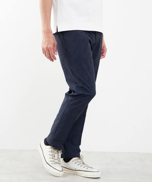 MEN'S MELROSE(メンズメルローズ)の「プリントテックサッカーコンフォートパンツ(セットアップ可)(スラックス・メンズ・ネイビー/チャコールグレー/ライトグレー・3/4/2/5)」の10枚目の写真