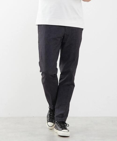 MEN'S MELROSE(メンズメルローズ)の「プリントテックサッカーコンフォートパンツ(セットアップ可)(スラックス・メンズ・ネイビー/チャコールグレー/ライトグレー・3/4/2/5)」の5枚目の写真