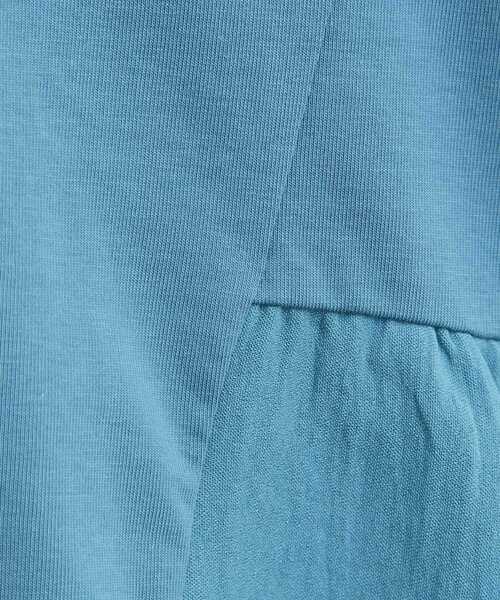 grove（グローブ）の「【UV・冷感】布帛使いフレアーTシャツ（Tシャツ/カットソー・レディース・オフホワイト/ブラック/ブルーグリーン/オレンジ・02/03/01/04/05）」の20枚目の写真