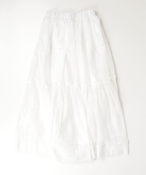 FREE STYLISTS(フリー スタイリスト)の「YUGA_YGMC Gauze fabric half sheer skirt(スカート・レディース・ブラック/ブルー/ホワイト・FREE)」の12枚目の写真