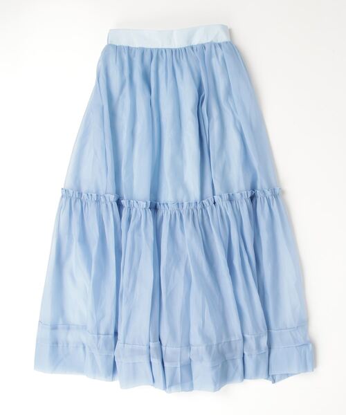 FREE STYLISTS(フリー スタイリスト)の「YUGA_YGMC Gauze fabric half sheer skirt(スカート・レディース・ブラック/ブルー/ホワイト・FREE)」の14枚目の写真