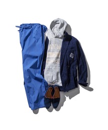 PUEBCO（プエブコ）の「COTTON STRIPE REGULAR PANTS Blue M（その他パンツ）」