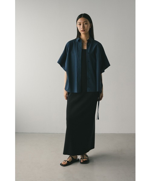 ブラウス シャツ サイドドロストパネルシャツ レディース natural couture ブラウス シャツ サイドドロストトップス