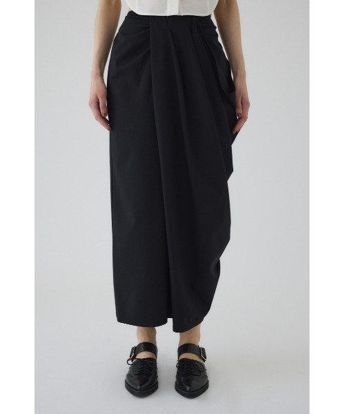 Cut drape SK カットドレープスカート ブラック 36 Cut drape SK カットドレープスカート（スカート）｜RIM.ARK