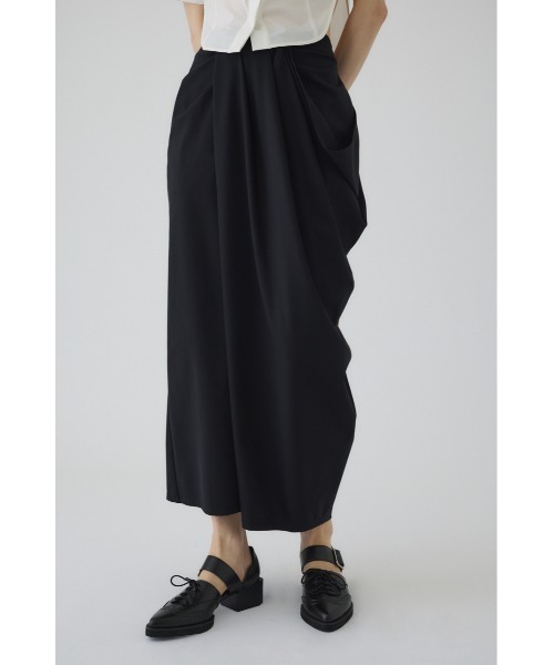 RIM.ARK(リムアーク)の「Cut drape SK カットドレープスカート(スカート・レディース・ダークブラウン/アイボリー/ブラック・36/38)」の15枚目の写真