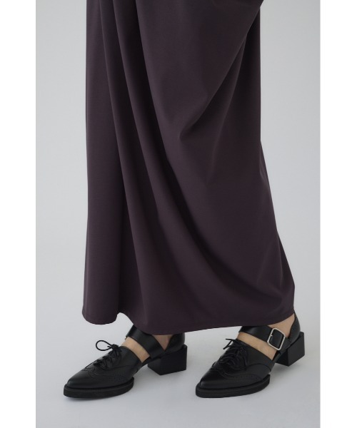 RIM.ARK(リムアーク)の「Cut drape SK カットドレープスカート(スカート・レディース・ダークブラウン/アイボリー/ブラック・36/38)」の6枚目の写真