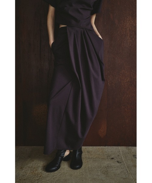 Cut drape SK カットドレープスカート（スカート）｜RIM.ARK