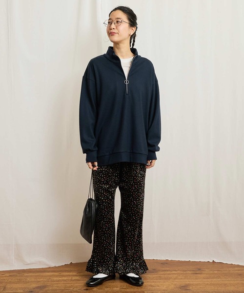 fig London（フィグロンドン）の「○HALF zip pullover（Tシャツ