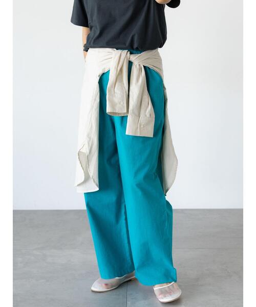 Lugnoncure(ルノンキュール)の「無地/柄アソート綿麻パンツ(その他パンツ・レディース・ブラック/グリーン/ベージュ/ネイビー・F)」の4枚目の写真