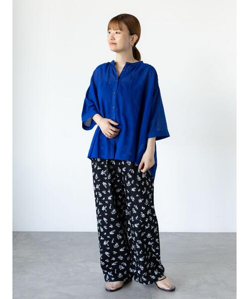 Lugnoncure(ルノンキュール)の「無地/柄アソート綿麻パンツ(その他パンツ・レディース・ブラック/グリーン/ベージュ/ネイビー・F)」の18枚目の写真