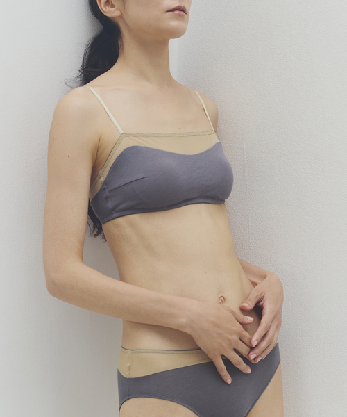 接触冷感】COOL メッシュトリムブラ（ブラジャー）｜EMILY WEEK