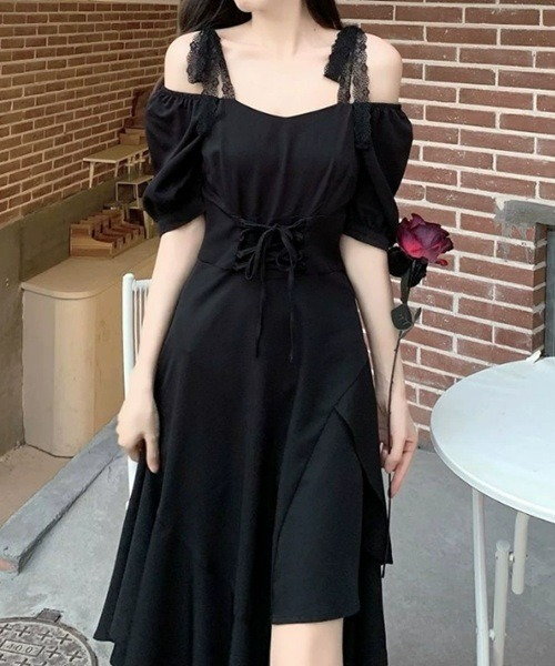 Ritomo De Ricco(リトモ・デ・リコ)の「ブラックイレヘムドレス(ワンピース・レディース・ブラック・FREE)」の5枚目の写真