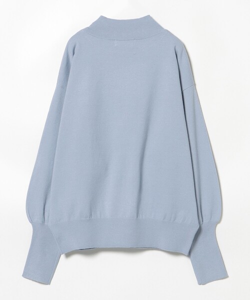 BEAMS HEART（ビームスハート）の「【2色展開】ふっくら袖 ハイネック ニット（ニット/セーター・レディース・サックスブルー/ブラック/グレー/オフホワイト・FREE）」の16枚目の写真
