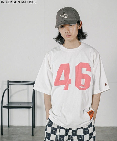 JACKSON MATISSE（ジャクソンマティス）の「【JACKSON MATISSE/BAYFLOW】FORTYSIXTシャツ[WEB限定]（Tシャツ/カットソー・メンズ・オフホワイト/チャコール・MEDIUM/LARGE）」の21枚目の写真