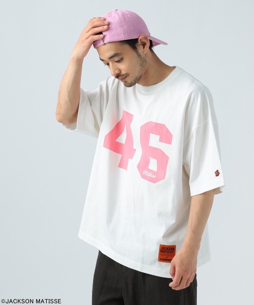 JACKSON MATISSE（ジャクソンマティス）の「【JACKSON MATISSE/BAYFLOW】FORTYSIXTシャツ[WEB限定]（Tシャツ/カットソー・メンズ・オフホワイト/チャコール・MEDIUM/LARGE）」の3枚目の写真