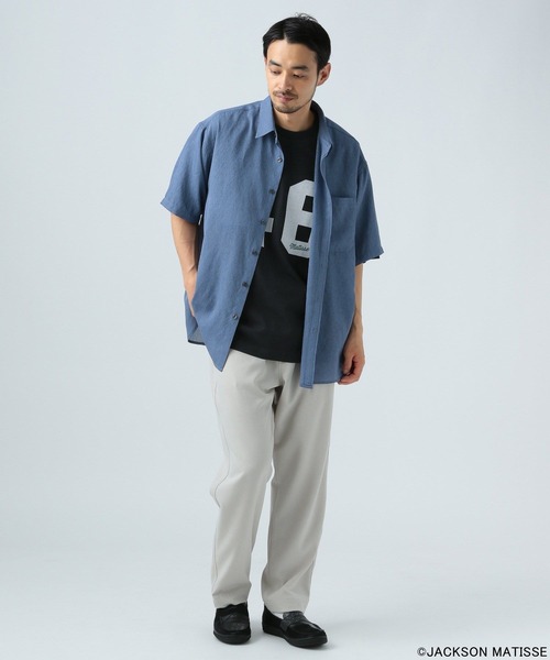 JACKSON MATISSE（ジャクソンマティス）の「【JACKSON MATISSE/BAYFLOW】FORTYSIXTシャツ[WEB限定]（Tシャツ/カットソー・メンズ・オフホワイト/チャコール・MEDIUM/LARGE）」の7枚目の写真