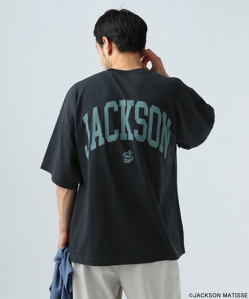 JACKSON MATISSE（ジャクソンマティス）の「【JACKSON MATISSE/BAYFLOW】FORTYSIXTシャツ[WEB限定]（Tシャツ/カットソー・メンズ・オフホワイト/チャコール・MEDIUM/LARGE）」の9枚目の写真