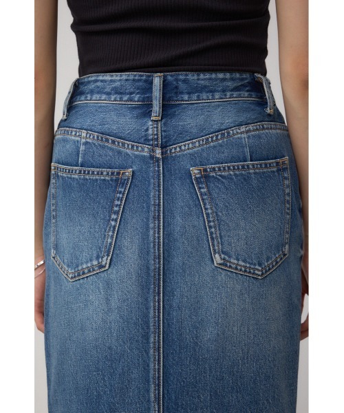 AZUL by moussy（アズールバイマウジー）の「C/T冷感サイドゴムデニムスカート（デニムスカート・レディース・ブルー/ダークブルー・SMALL/MEDIUM/LARGE）」の19枚目の写真