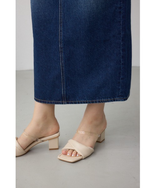 AZUL by moussy（アズールバイマウジー）の「C/T冷感サイドゴムデニムスカート（デニムスカート・レディース・ブルー/ダークブルー・SMALL/MEDIUM/LARGE）」の5枚目の写真