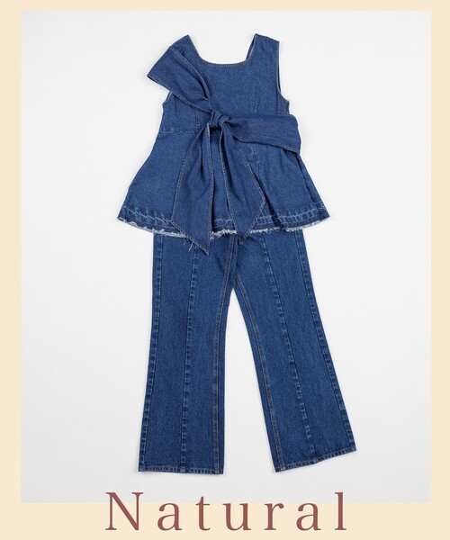 セール】【全骨格優勝！シリーズ】 リメイク風 デニム＜セットアップ