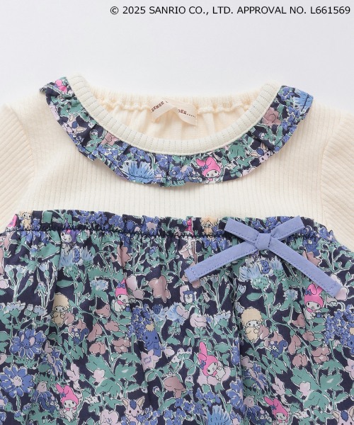 sense of wonder（センスオブワンダー）の「【マイメロディ・クロミ】Libertyベビースーツ（ロンパース・キッズ・ピンク/ネイビー・70-80cm）」の12枚目の写真