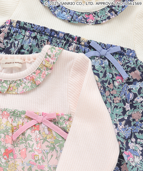 sense of wonder（センスオブワンダー）の「【マイメロディ・クロミ】Libertyベビースーツ（ロンパース・キッズ・ピンク/ネイビー・70-80cm）」の11枚目の写真