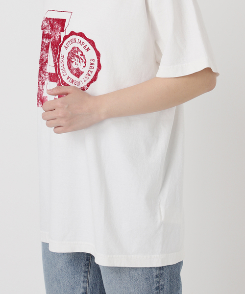 tシャツ AUTHEN / オーセン SS FEC FLOCKY PRINT T-SHIRT レディース AUTHEN / オーセン SS FEC FLOCKY PRINT T-SHIRT（Tシャツ
