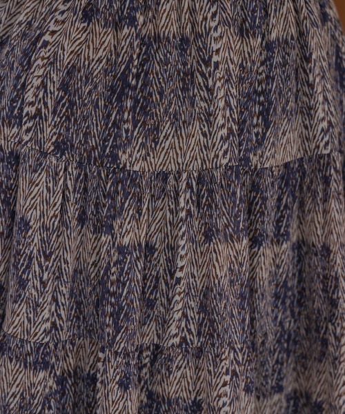 Bou Jeloud(ブージュルード)の「柄ティアードスカート(スカート・レディース・ブルー/ベージュ・38)」の15枚目の写真