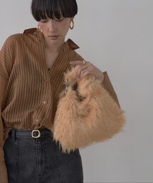 GALLEST | 【LE VERNIS】ポワールフラッフィーファーバッグ(ハンドバッグ)