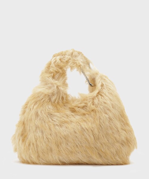 GALLEST(ギャレスト)の「【LE VERNIS】ポワールフラッフィーファーバッグ(ハンドバッグ・レディース・チャコールグレー/ベージュ・00)」の9枚目の写真