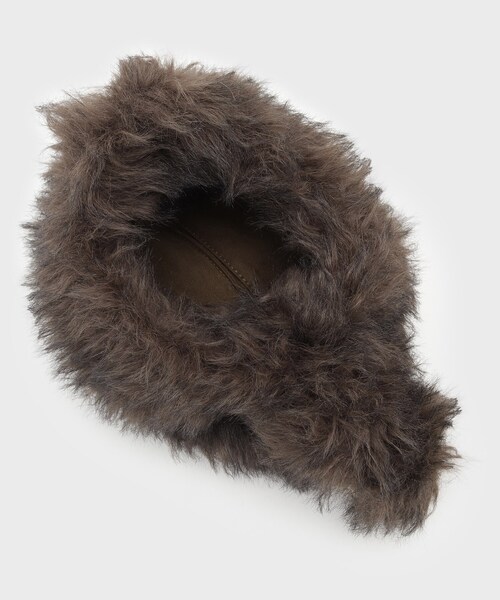 GALLEST(ギャレスト)の「【LE VERNIS】ポワールフラッフィーファーバッグ(ハンドバッグ・レディース・チャコールグレー/ベージュ・00)」の12枚目の写真