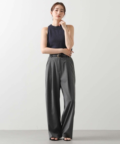 Gready Brilliant(グレディブリリアン)の「ストライプタックワイドパンツ(その他パンツ・レディース・グレー/ブラック・38)」の22枚目の写真