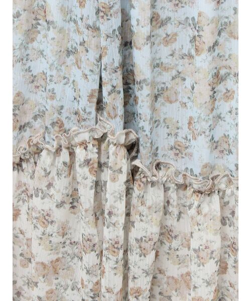 merry jenny（メリージェニー）の「floralイレギュラーヘムミディスカート（スカート・レディース・ブラック/アイボリー・FREE）」の4枚目の写真