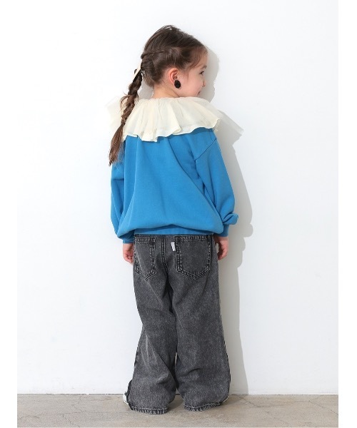 Ocean&Ground(オーシャン&グラウンド)の「リメイクデニムパンツ(デニムパンツ・キッズ・ライトブルー/ブラック/ダークブルー・140/130/120/110/100/90)」の17枚目の写真