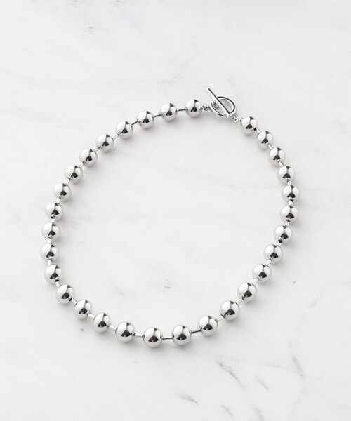 SHOO・LA・RUE（シューラルー）の「ビッグボールチェーンネックレス（ネックレス・レディース・シルバー/シルバー系・00）」の4枚目の写真