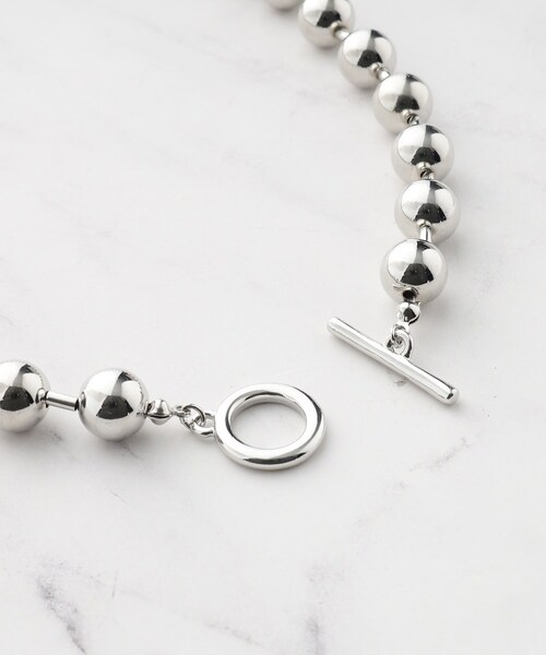 SHOO・LA・RUE（シューラルー）の「ビッグボールチェーンネックレス（ネックレス・レディース・シルバー/シルバー系・00）」の6枚目の写真