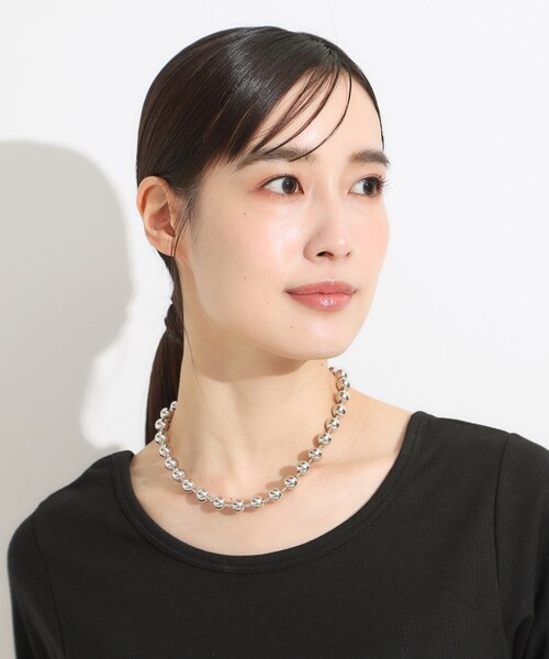 SHOO・LA・RUE（シューラルー）の「ビッグボールチェーンネックレス（ネックレス・レディース・シルバー/シルバー系・00）」の7枚目の写真