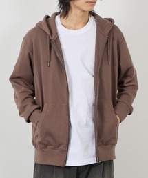 Mac-House（マックハウス）の「NAVY 裏毛ZIPフーディー　ユニセックス（パーカー）」