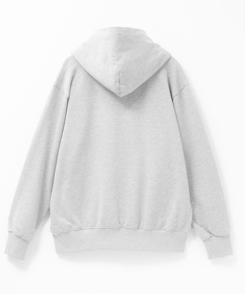 NAVY（ネイビー）の「NAVY 裏毛ZIPフーディー　ユニセックス（パーカー・メンズ・ネイビー/スミクロ/ブラウン/ブルー/杢グレー・M/XL/S/L）」の8枚目の写真