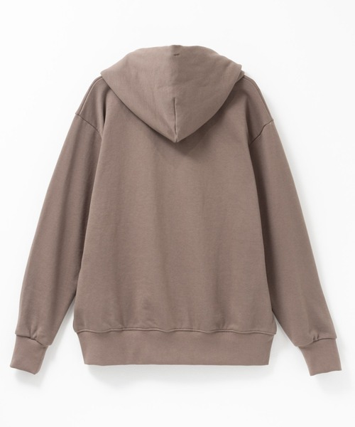 NAVY（ネイビー）の「NAVY 裏毛ZIPフーディー　ユニセックス（パーカー・メンズ・ネイビー/スミクロ/ブラウン/ブルー/杢グレー・M/XL/S/L）」の10枚目の写真