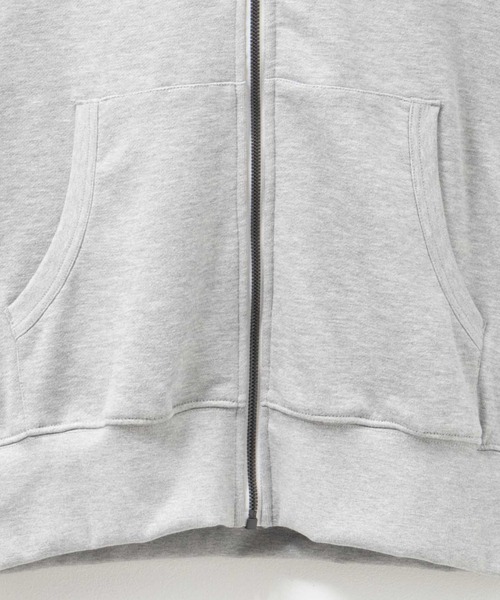 NAVY（ネイビー）の「NAVY 裏毛ZIPフーディー　ユニセックス（パーカー・メンズ・ネイビー/スミクロ/ブラウン/ブルー/杢グレー・M/XL/S/L）」の7枚目の写真