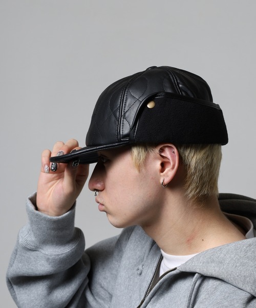 Ruben 2WAY キルティング パイロットキャップ（キャップ